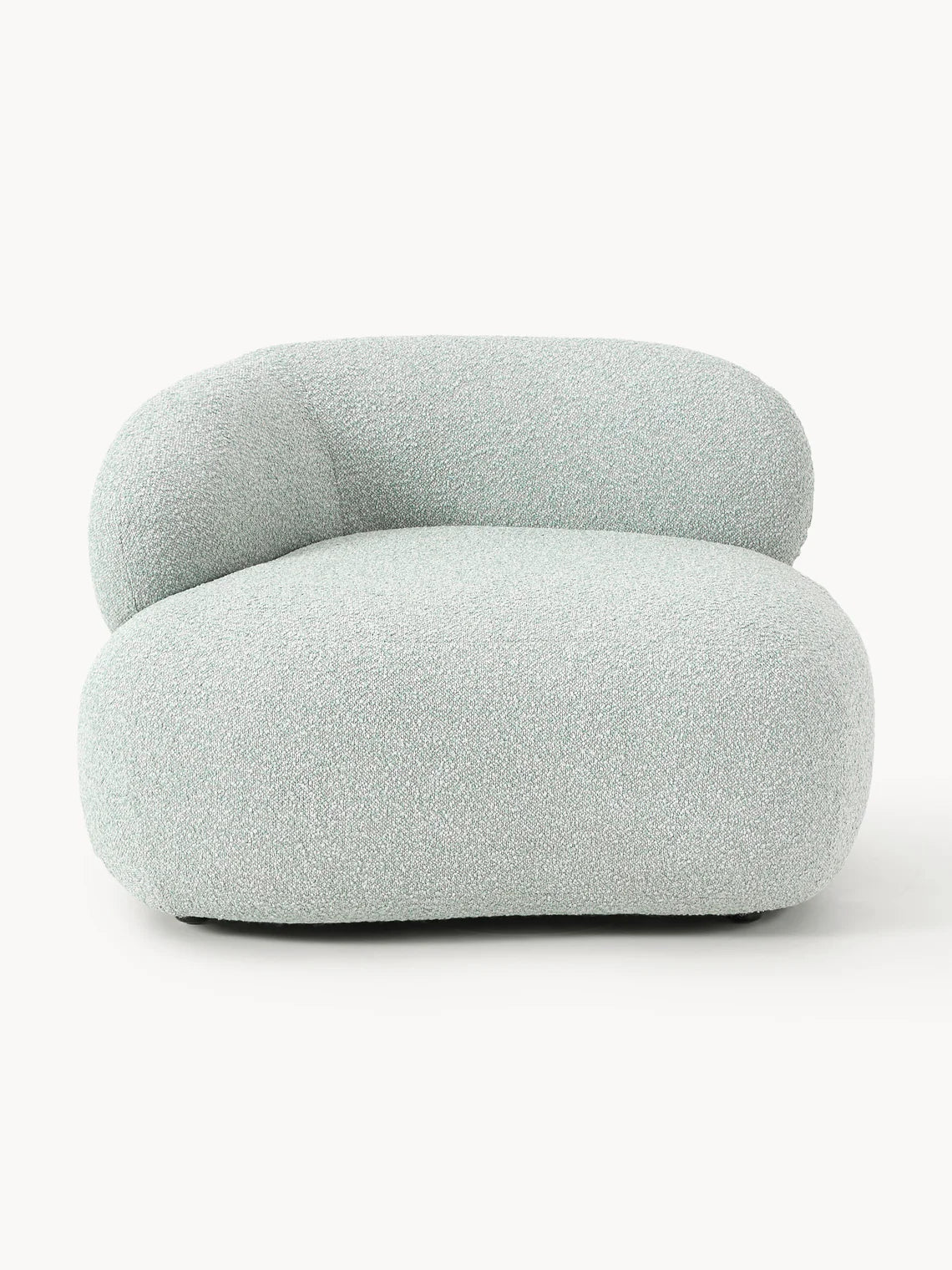 Fauteuil lounge en peluche-bouclette Alba