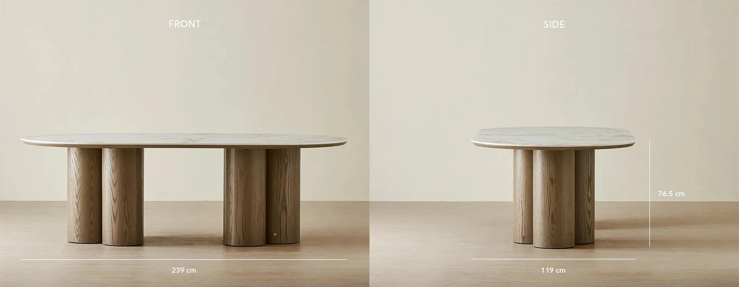 Table à manger rectangulaire PANDORA