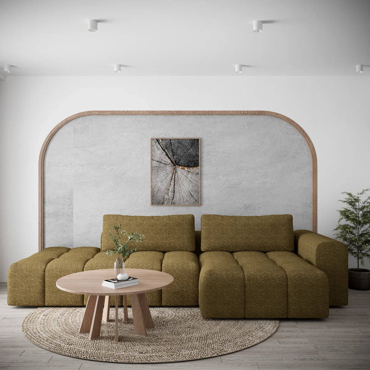 Canapé d'angle modulable en L - COMORA