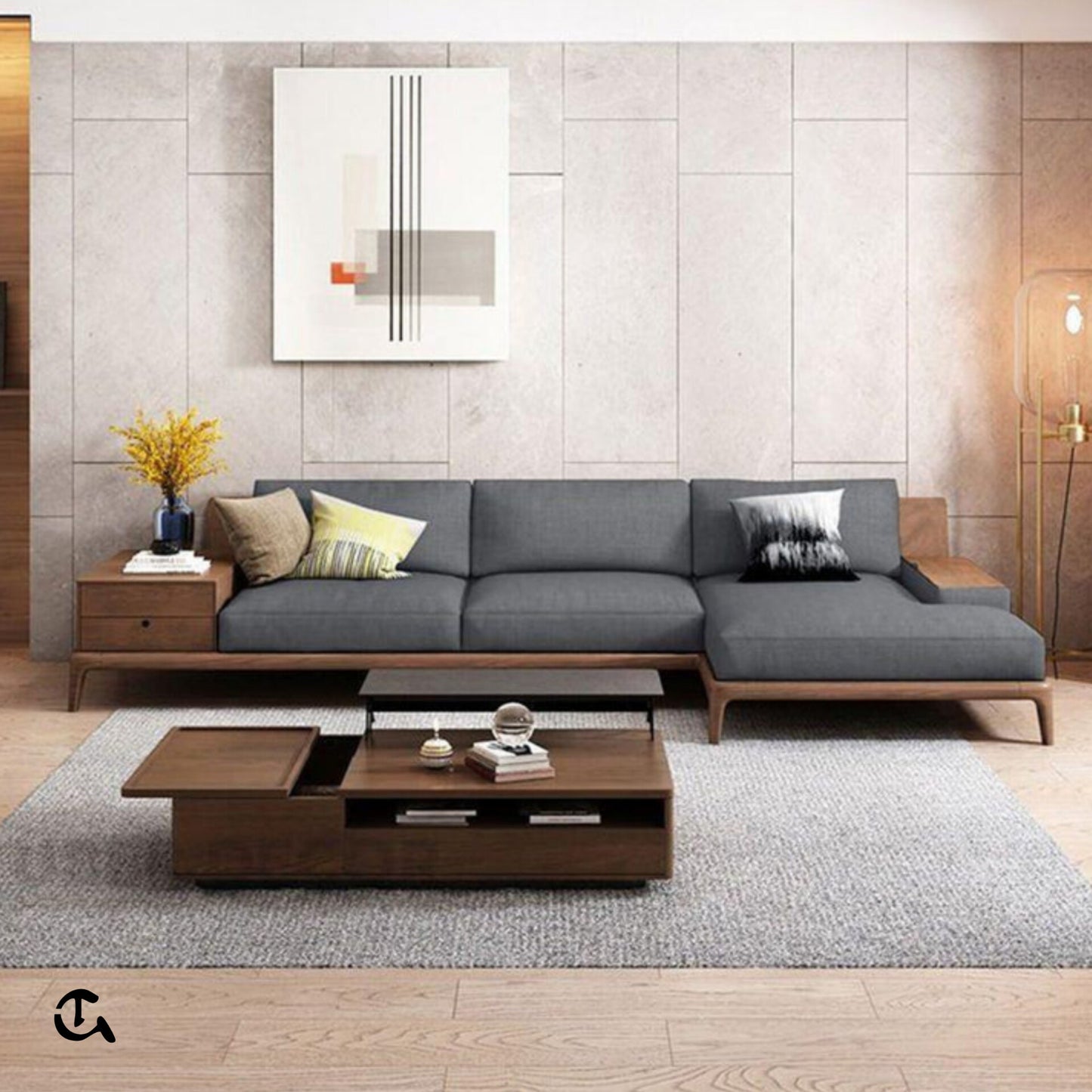 Salon Scandinave en Bois Massif