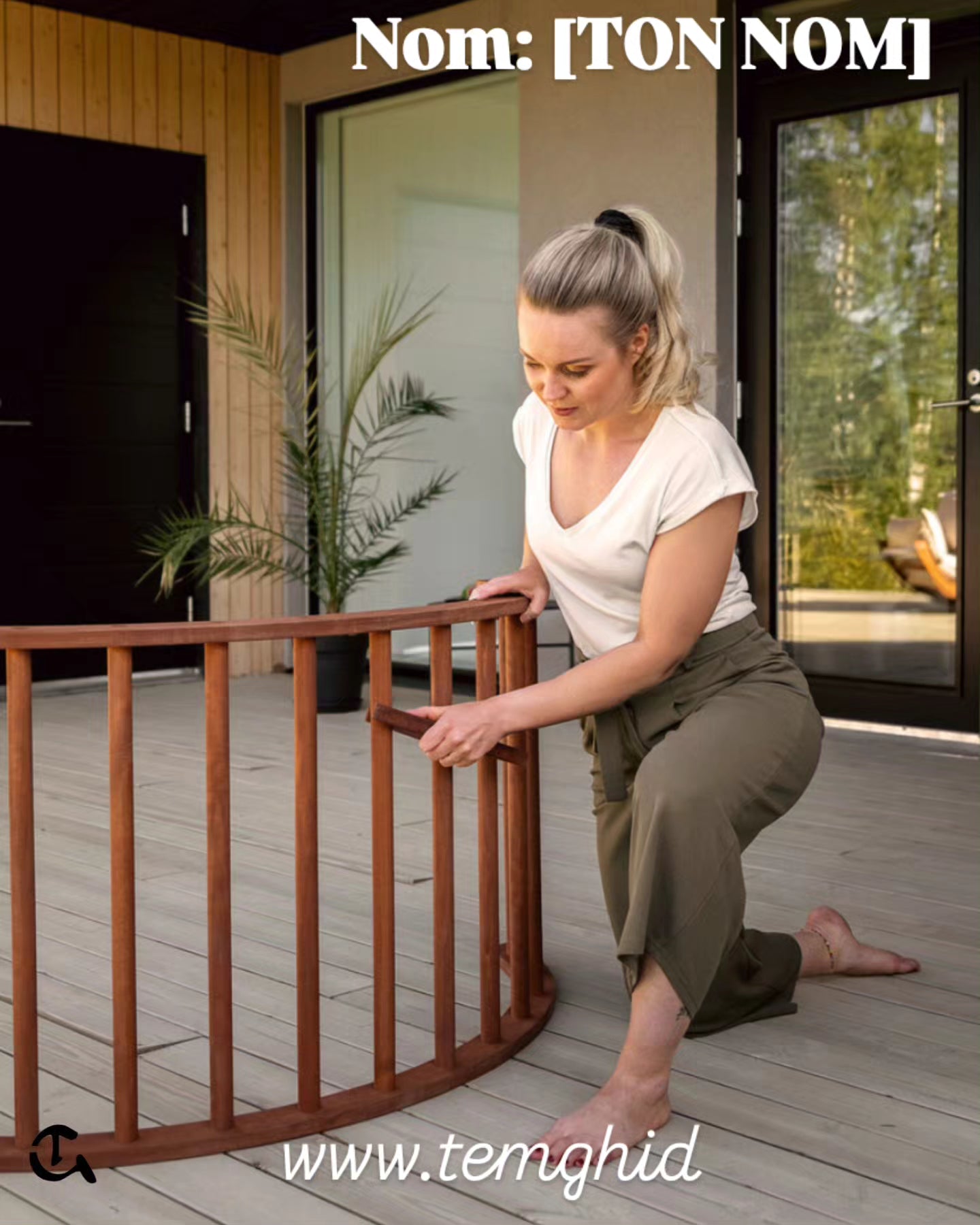 1. Nom du Produit (
Chaise à Bascule Design ( 
Transat à Bascule Incurvé