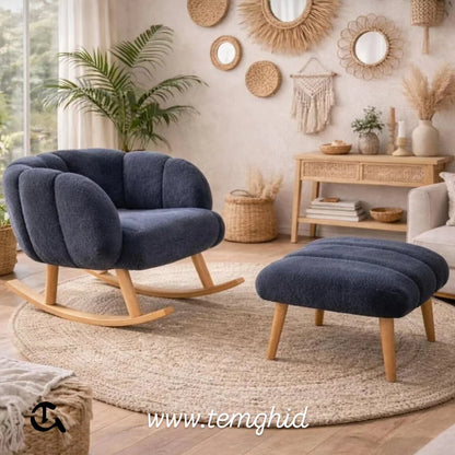 Le Fauteuil Crapaud Lounging (Style Coquillage)