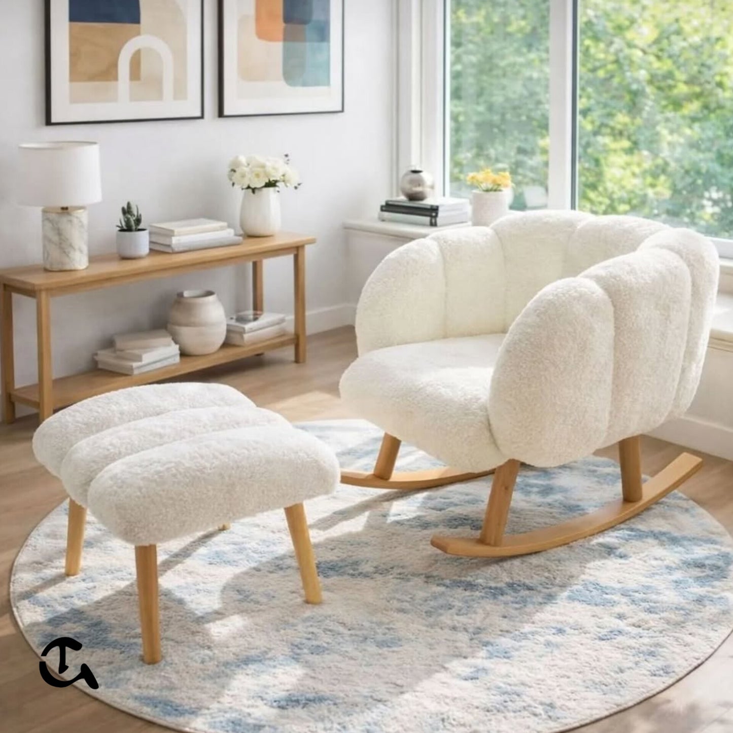 Le Fauteuil Crapaud Lounging (Style Coquillage)