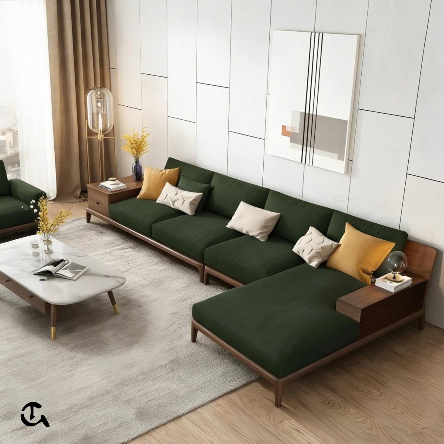 Salon Scandinave en Bois Massif