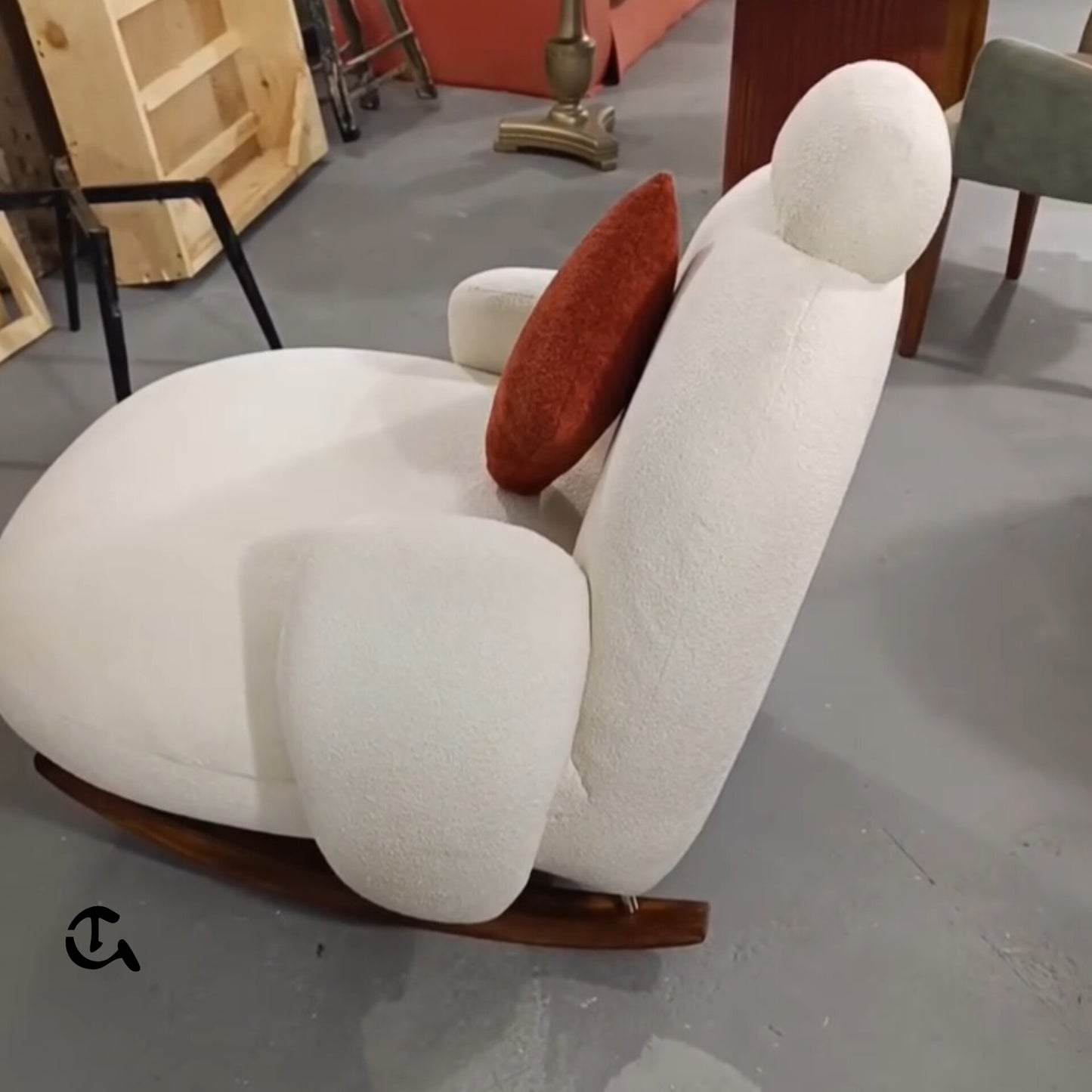 Fauteuil à bascule rembourré - Le confort absolu ✨🛋️