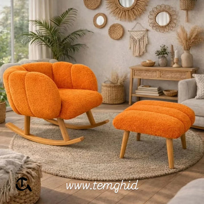 Le Fauteuil Crapaud Lounging (Style Coquillage)