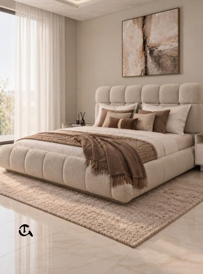 Douceur de Vie  
Description: Confort absolu.
Élégance Nuptiale
Description: Design moderne et raffiné.
Cocon Beige
Description: Espace nuit apaisant.