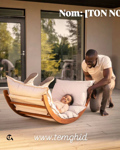 1. Nom du Produit (
Chaise à Bascule Design ( 
Transat à Bascule Incurvé