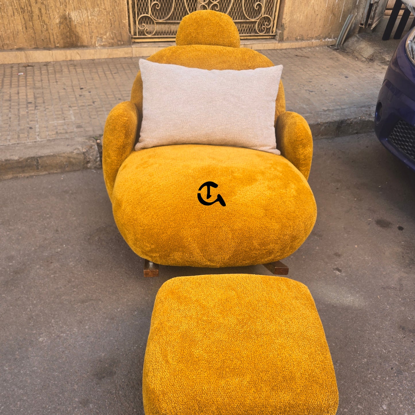 Fauteuil à bascule rembourré - Le confort absolu ✨🛋️
