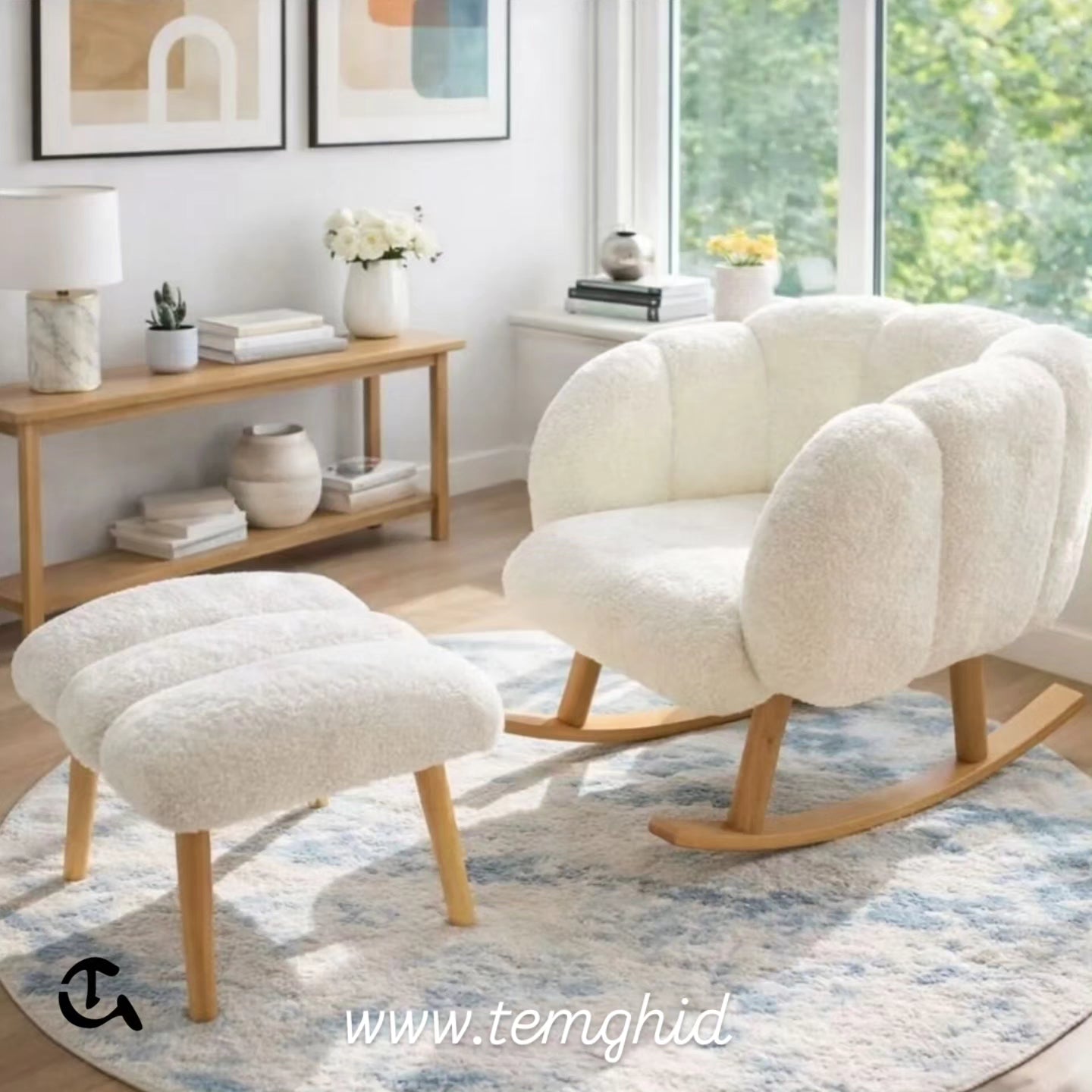 Le Fauteuil Crapaud Lounging (Style Coquillage)