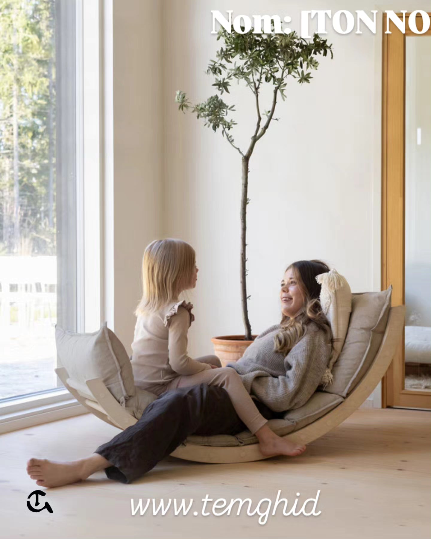 1. Nom du Produit (
Chaise à Bascule Design ( 
Transat à Bascule Incurvé
